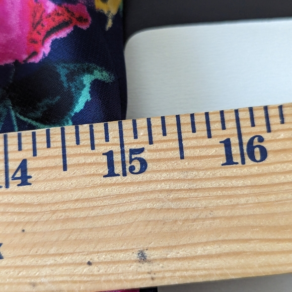 Julia Jordan Navy Floral Print Fit & Flare Dress Size 8 - Picture 13 of 16